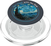 Nuit étoilée par Vincent Van Gogh | Van Gogh With The Flow PopSockets PopGrip pour MagSafe