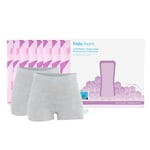 Frida Mom 2-in-1 Postpartum Pads + Disposable Knickers, Soothing Instant Cold Therapy Pack and Absorbent Maternity Pad in One + Ultra-Soft and Stretchy Boyshort Cut, Size Regular, 8 Pads + 2 Knickers