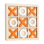 Block Trä Brädspel Mini Bordsskiva Rustik Trä Kaffebordsspel Jätte Noughts and Crosses Konkurrenskraftiga Gåvor