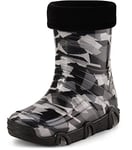 Ladeheid Bottes de Pluie Chaussure Enfant Fille Garçon Swk2021 (Modèle-45, 25/26 EU)