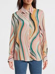 PS PAUL SMITH Swirl Long Sleeve Shirt - Multi, Multi, Size 44, Women