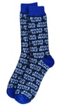 STAR WARS | Mens Tiled Logo Tipped Black Blue Socks | One Size UK 6-11 EU 40-46