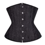 CIDCIJN Women Warm Corset,Fashion Sexy Corset Underbust Waist Corsets Gothic Corset Top Comfortable Bustier Plus Size Black White Xs-6Xl, Black,L