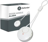 Defender Door Handle Alarm - Wireless Hanging Intruder Alarm for Metal Door Hand