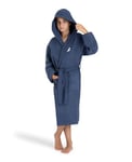 arena Zeal Plus Junior Boys' and Girls' Microfibre Bathrobe, Microfibre Bathrobe with Hood and Pockets, Unisex Quick-drying Bathrobe, Comfortable and Lightweight