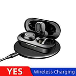 LKJH Mini TWS In Ear Wireless Bluetooth Earbuds Waterproof With Dual Mic Sport Noise Cancelling Gaming Earphone Auriculares (Color : Black T6C)