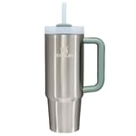 Stanley Quencher H2.0 FlowState Tumbler 1.2L - Cold for 11 Hours - Iced for 48 Hours - Water Bottle with Straw, Handle and Lid - Dishwasher Safe - Travel Mug for Cold Drinks - Dahlia Shimmer