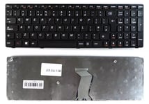 Black Frame Black Windows 8 Laptop Lenovo B590 UK Layout Keyboard Replacement