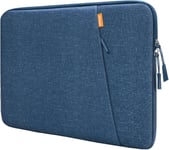 Housse Ordinateur Portable Pour 13,3 Pouces Macbook Air/Pro, 14 Pouces Macbook Pro M4 / M3 / M2 / M1 2021-2024, 13-13,6 Pouces Notebook, Étanche Pochette Sacoche Avec Poche (Marine)