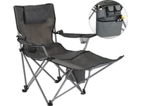 Hi Hi Luxury Camping Chair With Footrest, Anthracite (423912)