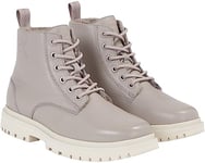 Calvin Klein Femme EVA Mid Lace UP Boot LTH WL WN YW0YW01147 Bottes mi-Hautes, Gris (Porpoise), 38 EU