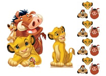 Lion King Official Disney Party Pack with 2 Cardboard Cutouts and 4 Mask Packs