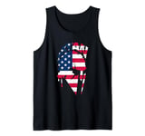 Spartan warrior US American flag. Design USA Vintage Tank Top