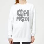 The Flintstones Oh Fred! Women's Sweatshirt - White - S - Blanc