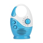 Ahlsen Radio de Douche Étanche, Enceinte Portable AM/FM avec Volume Réglable, Poignée Supérieure Suspendue, Mini Radio a Pile pour Salle de Bain,