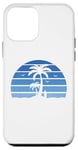 Coque pour iPhone 12 mini Palm Tree Beach Summer Retro 70's Surfboard Surf Island Vacay