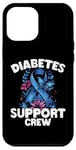 Coque pour iPhone 15 Pro Max Diabetes Support Crew Month Ribbon Type1 T1D Type 2 T2D Mom