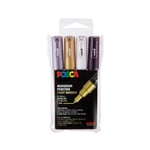 uni-ball POSCA (186704) Extra Fine Bullet Tip Marker Set of 4