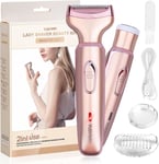 Ladies Electric Shaver, for Women 2 in 1 Electric Shaver, for face, Legs, and