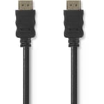 NEDIS High Speed HDMI? Cable with Ethernet - HDMI? Connector - HDMI? Connector - 0.5 m - Noir