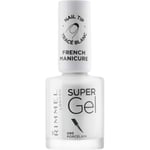 Rimmel Super Gel Step 1 Fransk manicure lak Skygge 090 Porcelain 12 ml