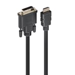 Ewent HDMI to DVI-D Adapter Cable - Connexion de qualité Entre Les appareils HDMI et Les écrans DVI-D, Full HD 1080p @60Hz - Longueur: 3 mètres