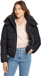 Calvin Klein Jeans Femme Matte Monologo Nd Short Puffer J20j224119 Doudoune, Noir (Ck Black), XL