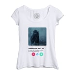 T-Shirt Femme Col Echancré Cavalier Sans Tête Réseau Social Rencontre Amour