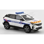 [FR] Norev PEUGEOT 3008 2023 POLICE MUNICIPALE WITH RED & YELLOW STRIPING 1:43 -