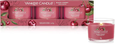 Yankee Candle Scented Candles Gift Set | Black Cherry Filled Votive Candles | S