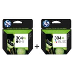 Genuine HP 304XL Black & Colour Ink Cartridges for HP DeskJet 3730  3720 3760