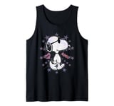 Peanuts Snoopy Joe Cool Starburst Glitch Love 90s Valentine Tank Top