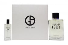 GIORGIO ARMANI ACQUA DI GIO HOMME GIFT SET 100ML EDP + 15ML EDP - MEN'S. NEW