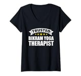 Womens Trusted Bikram Yoga Therapist V-Neck T-Shirt