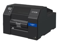 Epson Colorworks Cw-C6500pe - Etikettskriver - Farge - Ink-Jet - Rull (21,59 Cm) - 1200 X 1200 Dpi - Inntil 85 Mm/Sek (Mono) / Inntil 85 Mm/Sek (Farge) - Usb 2.0, Lan, Usb 2.0 Vert - Skreller