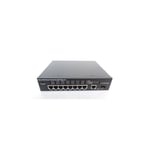 Switch reseau à 9 ports RJ45 (8 poe 10/100 Mbps 112W max + 1 port 10/100/1000 Mbps + 1 port sfp Comelit IPSWP009B