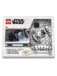 Euromic LEGO Star Wars Note book with 4x4 black brick 1 pen and building toy