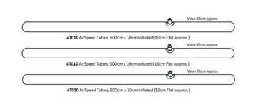 Vango Portland Air 500 Tent 2019, Complete Set of Air Beams