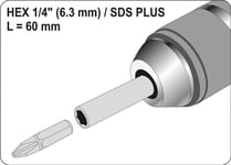 Yato Adapter Sds Plus Do Bitów 1/4" (Yt-04690)