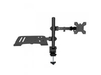 Techly Desk Mount Arm For 13-32Inch Monitor And Laptop Shelf