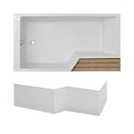 Pack baignoire bain douche 150 x 80 JACOB DELAFON Neo version gauche + tablier