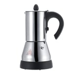 Coffee Pot, Espresso Coffee Mocha Pot Coffee Percolator Food Grade Stainless Steel Electric Coffee Maker, Coffe Makers Office Use Coffee for Home Use Tea(300ml)