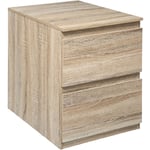 Commode 2 tiroirs dolo effet bois naturel - 5 Five