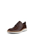 ECCO Men's St.1 Hybrid Captoe Oxford, Cocoa Brown, 7-7.5