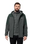 Jack Wolfskin Men's Glaabach 3-in-1 JKT M Jacket, Slate Green, XXX-Large