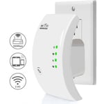 Répéteur WiFi Amplificateur WiFi 300Mbps Couverture jusqu'à 200m2, Blanc