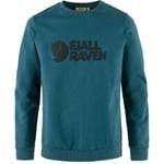 Fjällräven Mens Fjällräven Logo Sweater (Blå (DEEP SEA/574) X-large)