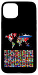 iPhone 15 Plus 238 Flags,World Flags,World map with flags. Case