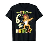 Its My 6th Birthday Dabbing Lion T-Shirt