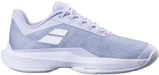 Babolat Women, Chaussures de Tennis Femme Jet Tere All Court, Maintien, Amorti, Technologie Active Flexion, Semelle Respirante Ortholite, Marque Française, Xenon Blue/White, Taille EU 43